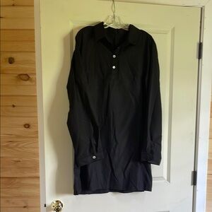 Black Long Sleeve Shirt Dress